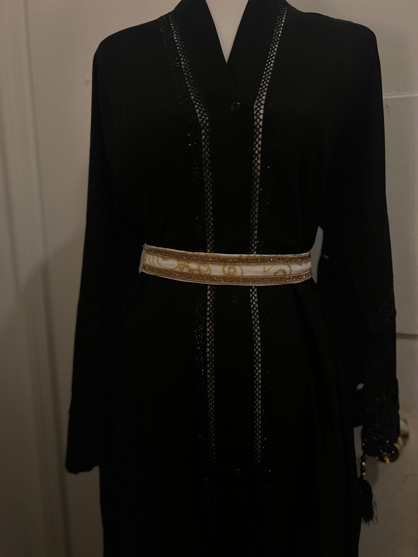 Lace front Abaya